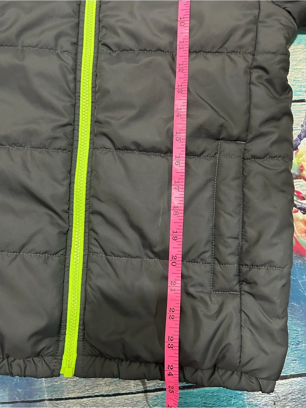 The North Face Boys size Large 14/16 gray puffer insulated winter Jacket